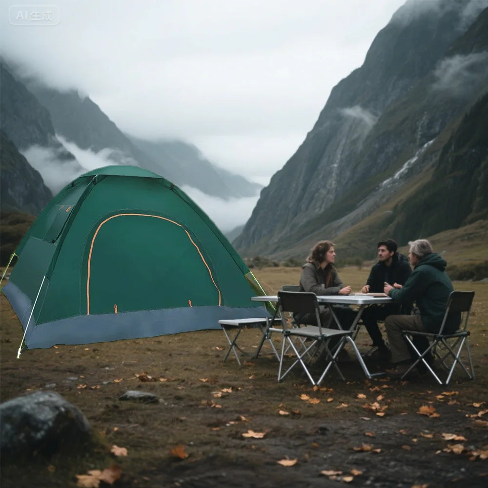 2 3 Person Pop Up Tent Waterproof Automatic Opening Shelter