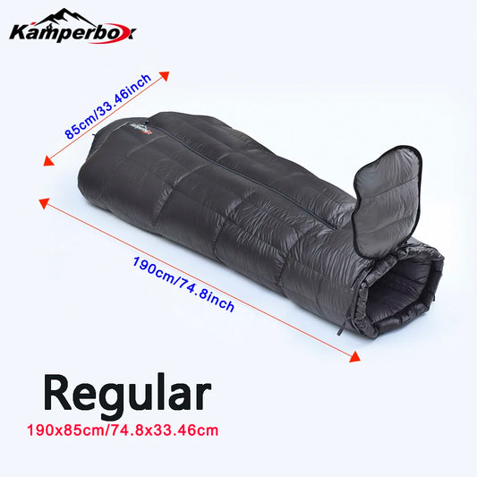 Kamperbox Winter Down Sleeping Bag For Camping Ultralight