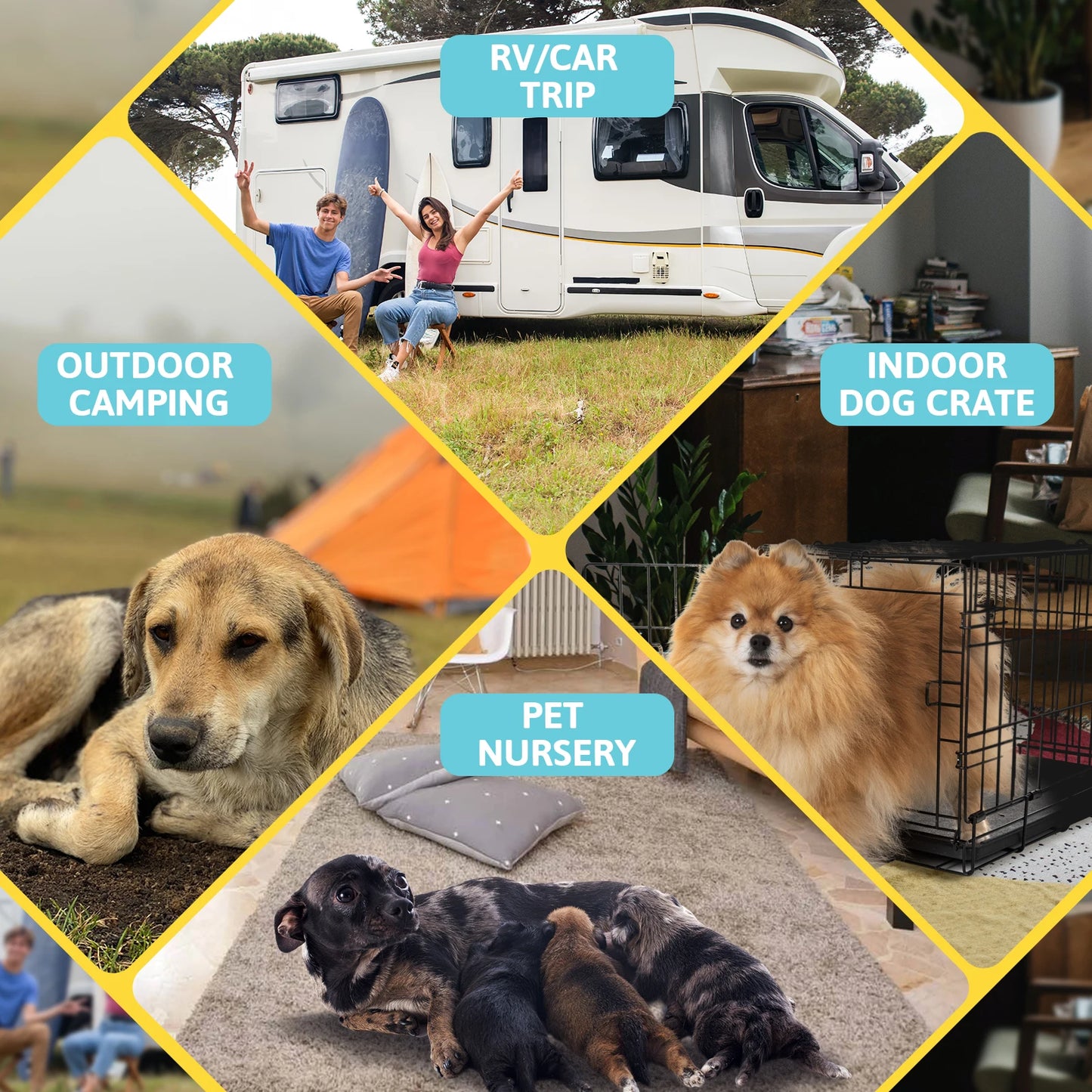 KingCamp Dog Tent Playpen For Small Dogs Indoor Pop Up