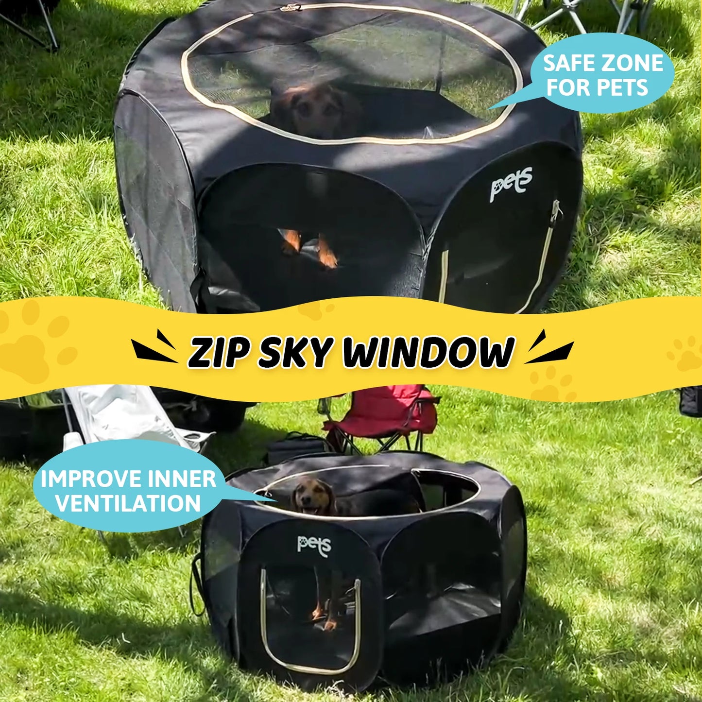 KingCamp Dog Tent Playpen For Small Dogs Indoor Pop Up