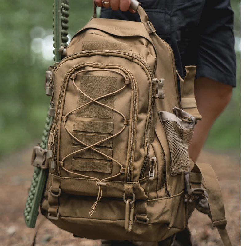 65L Tactical Backpack For Outdoor Hiking Military Army Rucksack
