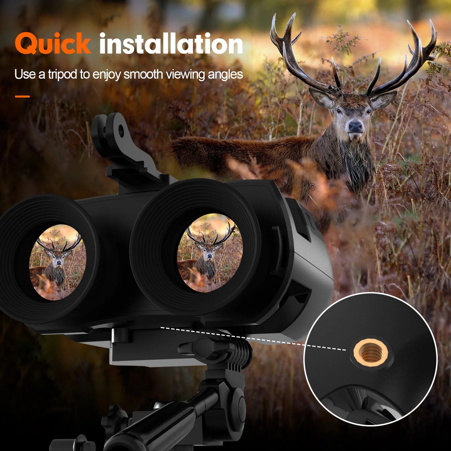 GTMEDIA N4 1080P Night Vision Binoculars With 5X Digital Zoom