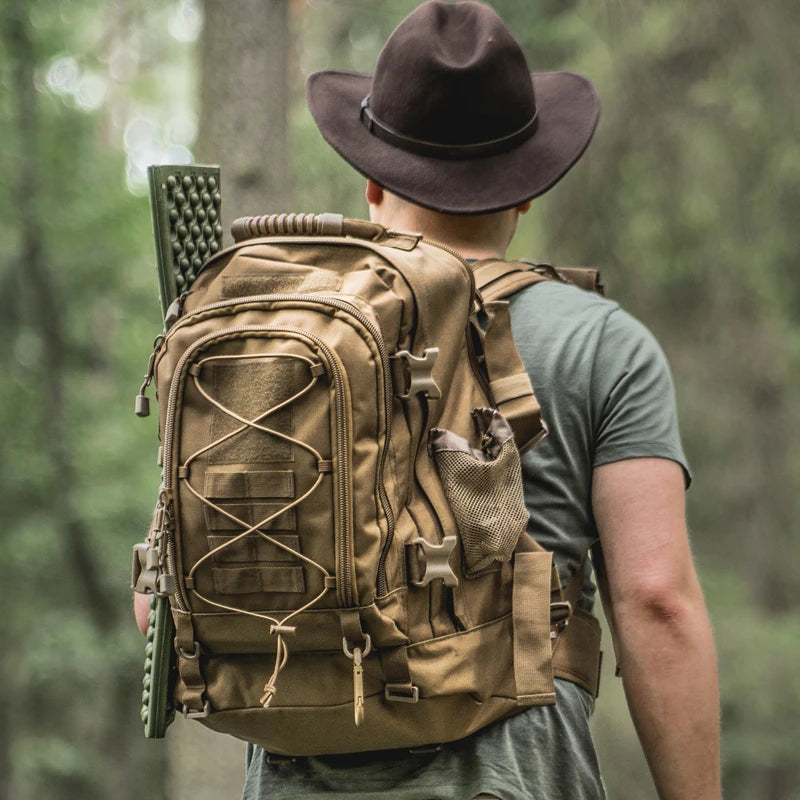 65L Tactical Backpack For Outdoor Hiking Military Army Rucksack