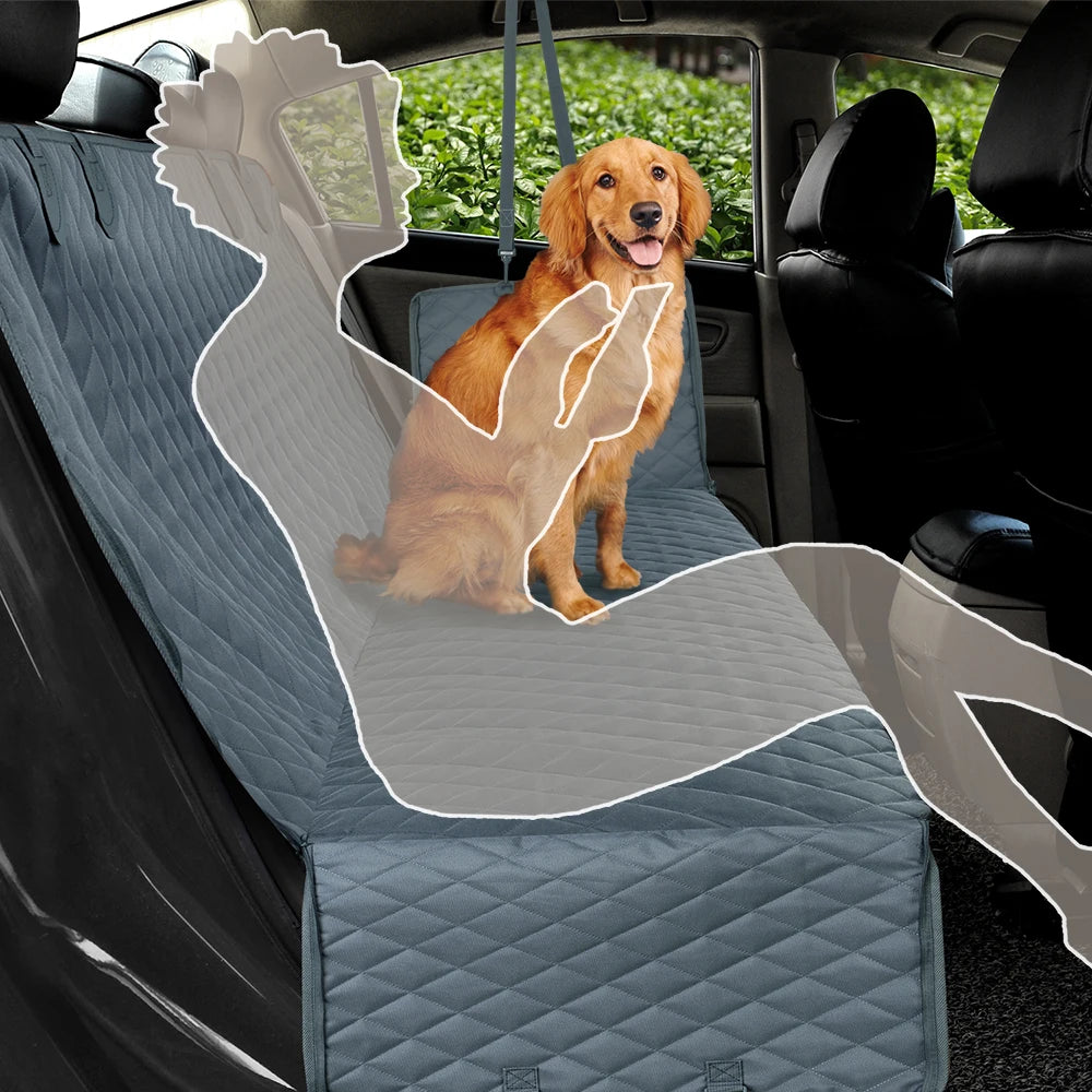 PETRAVEL Dog Car Seat Cover Waterproof Hammock Rear Seat Protector
