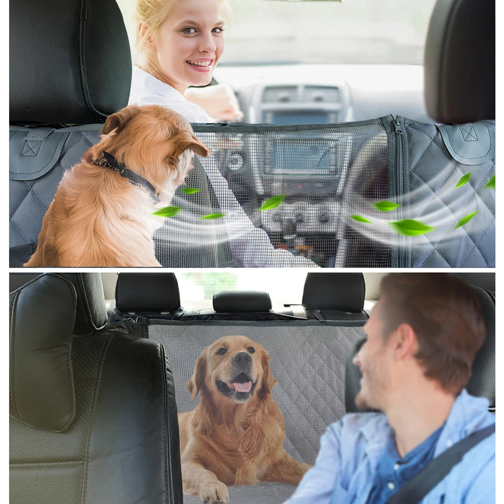 PETRAVEL Dog Car Seat Cover Waterproof Hammock Rear Seat Protector