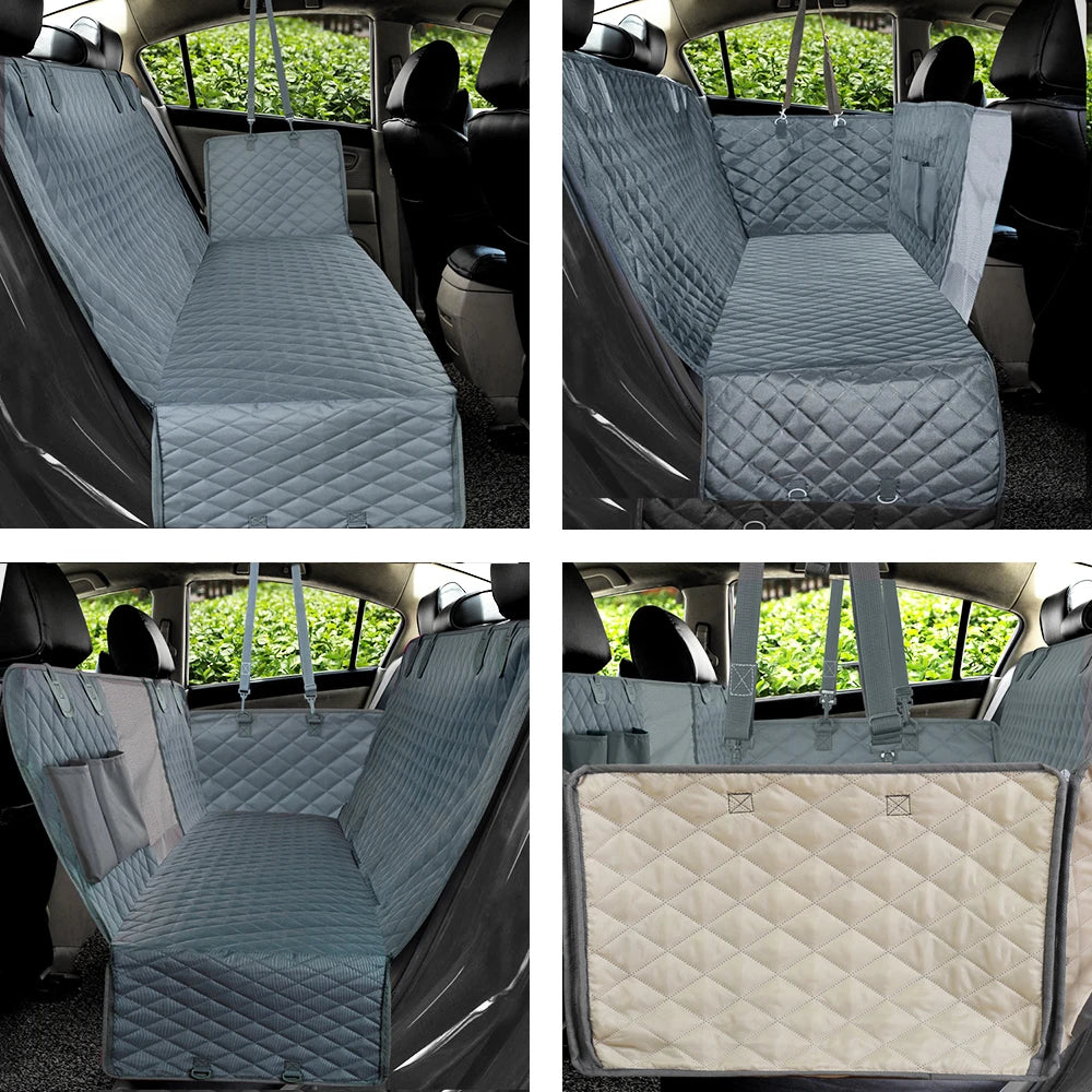 PETRAVEL Dog Car Seat Cover Waterproof Hammock Rear Seat Protector