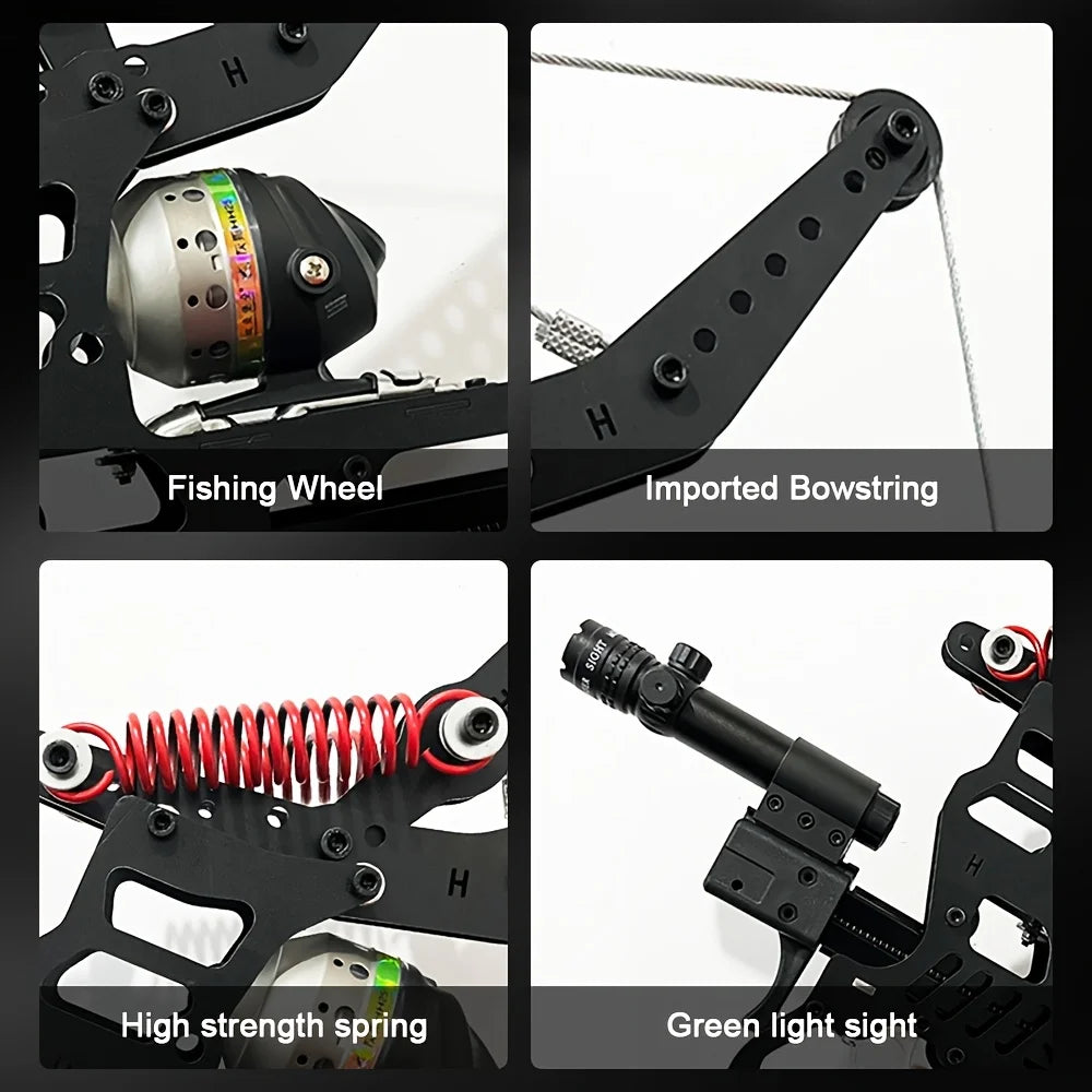 Fire Dragon Dual Use Compound Bow Fishing Reel And Sight