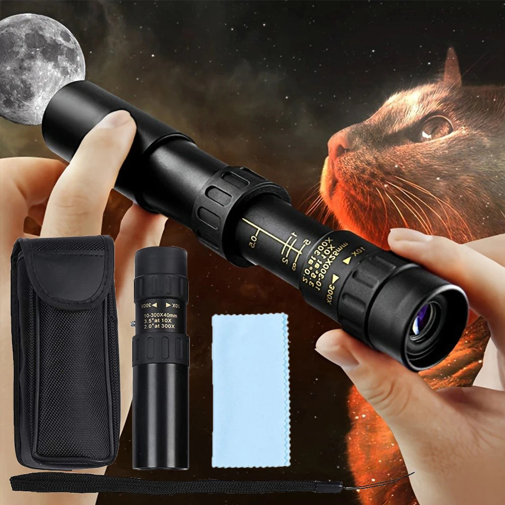 Monocular Telescope With Manual Focus For Outdoors Camping Birdwatching