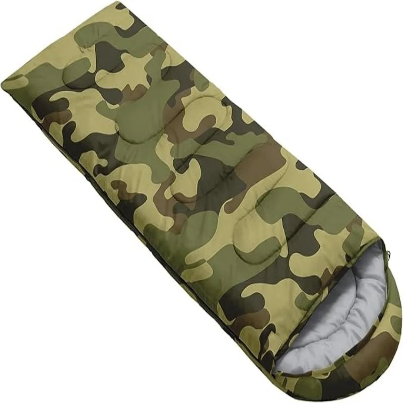 Lightweight Three Season Sleeping Bag With Microfiber Fill