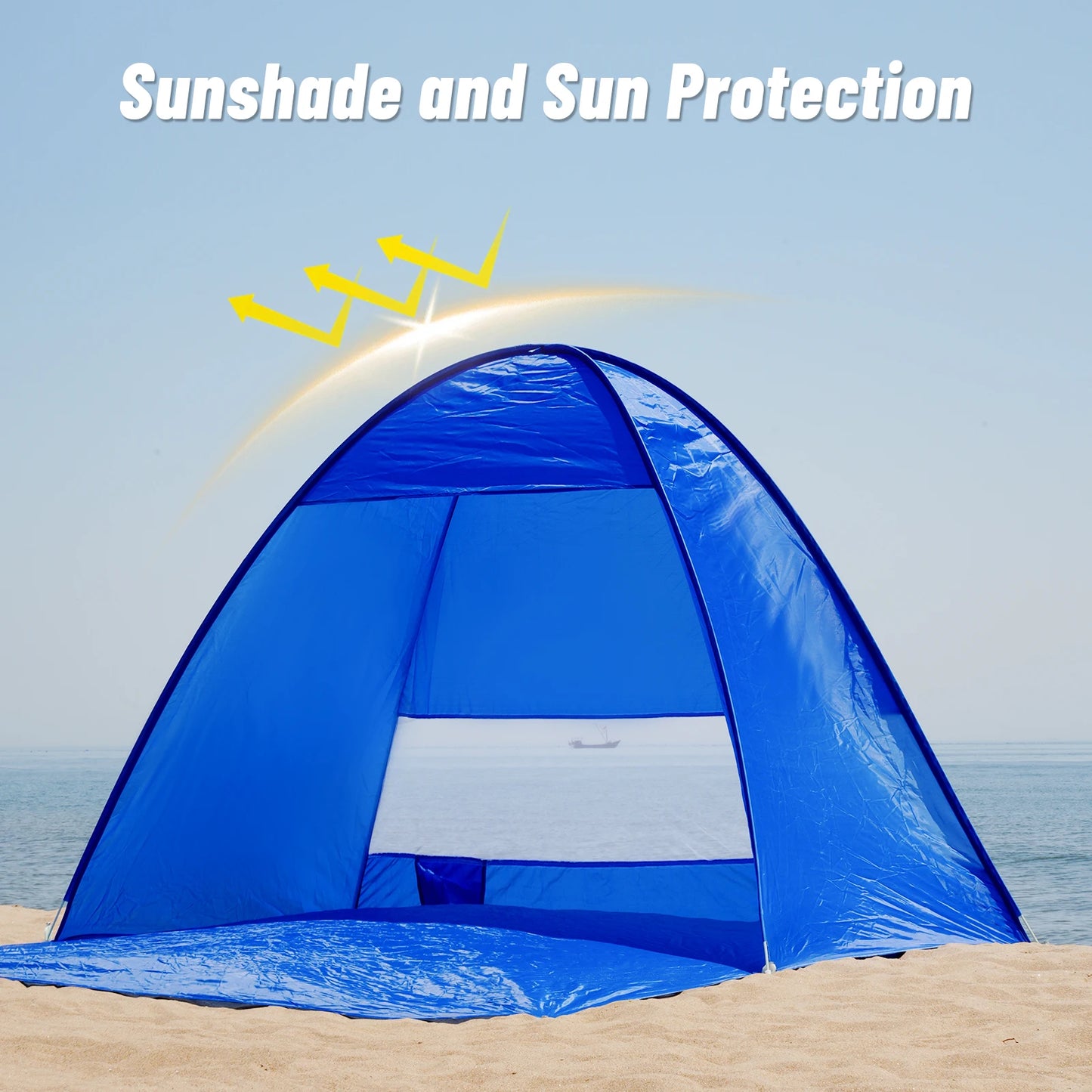 Pop Up Beach Tent With Handbag Compact Folding For Picnics