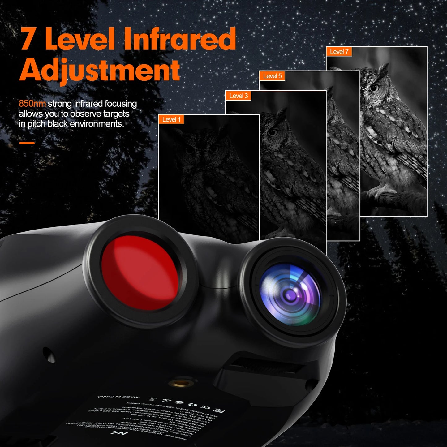 GTMEDIA N4 1080P Night Vision Binoculars With 5X Digital Zoom