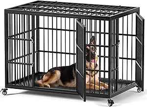 48 Inch Heavy Duty Dog Crate Large Dog Self Locking