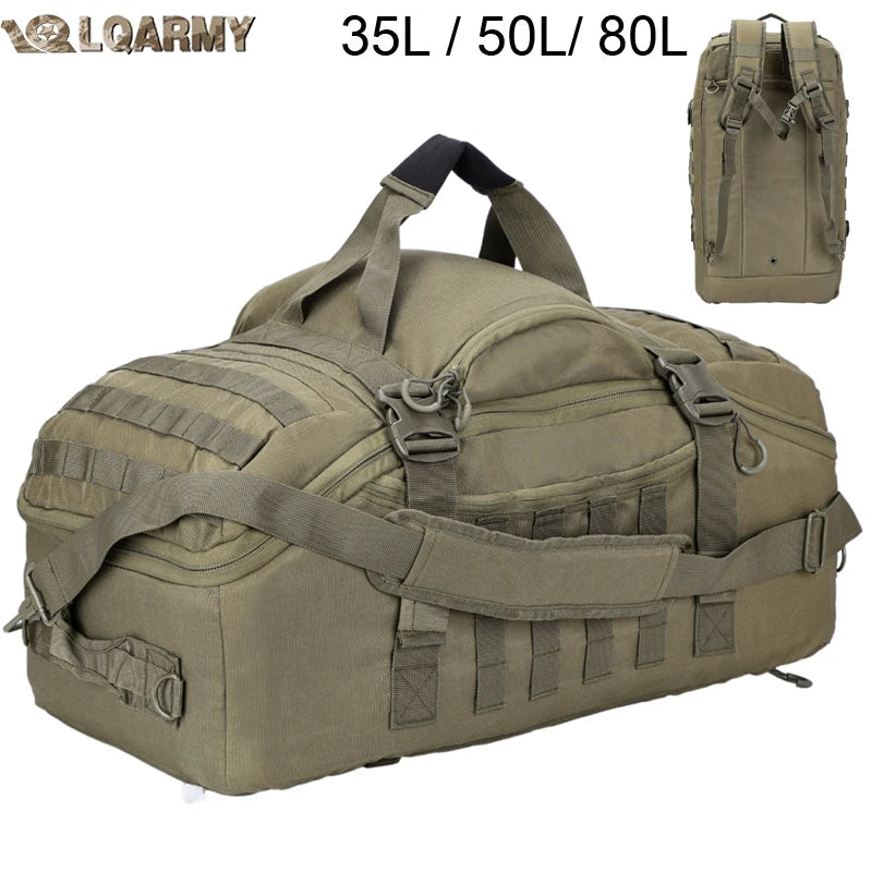 LQARMY 30L 50L 80L Outdoor Tactical Backpack Molle