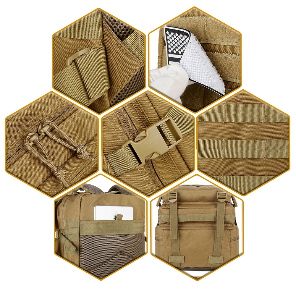 50L Tactical Backpack Molle Pack For Outdoor Trekking And Camping
