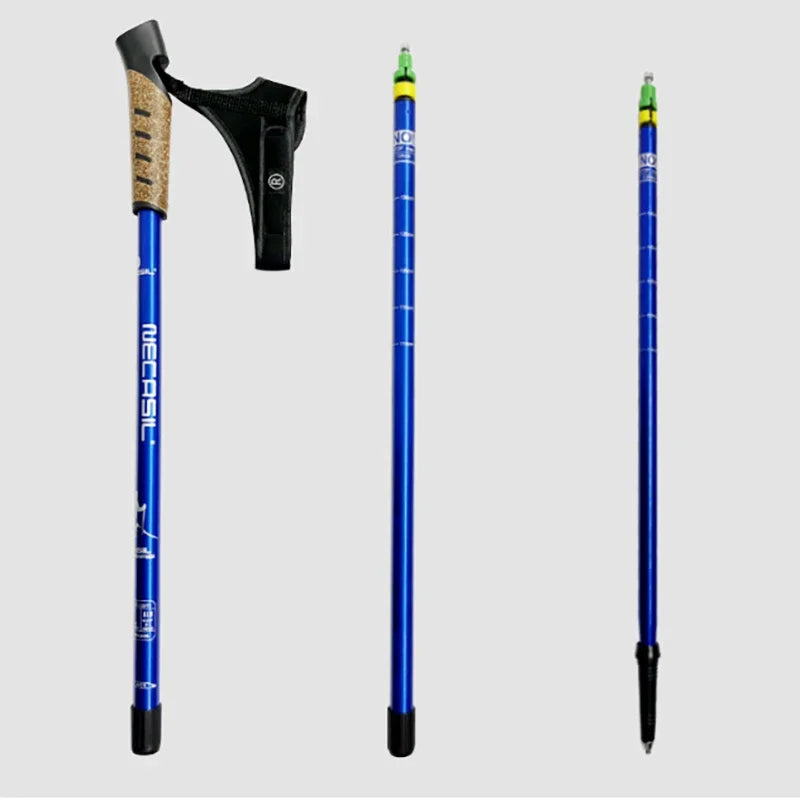 Two Pack Foldable Telescopic Nordic Walking Poles For Trekking