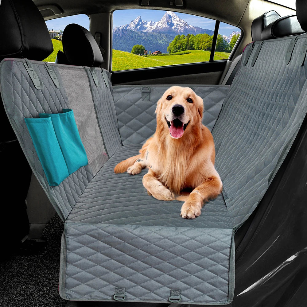 PETRAVEL Dog Car Seat Cover Waterproof Hammock Rear Seat Protector