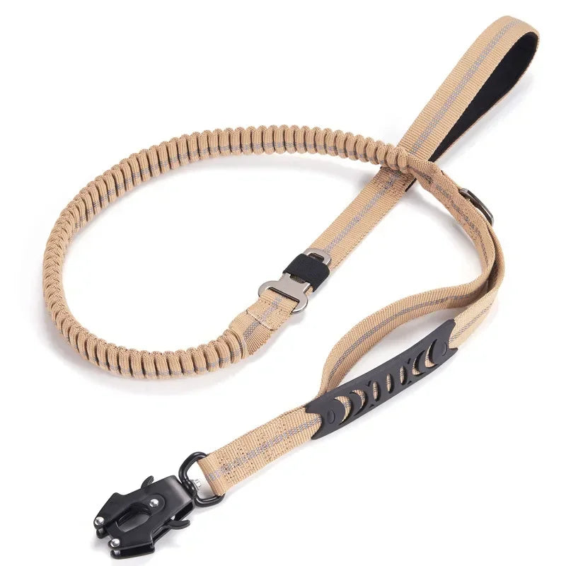 Reflective Shock Absorbing Bungee Leash For Large Dogs Car Seatbelt
