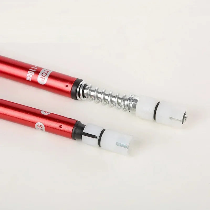 Foldable Trekking Poles 4 Section Ultralight with Straight Grip