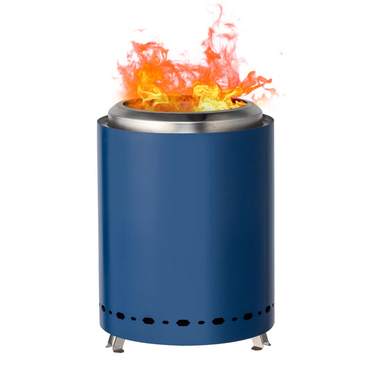 Smokeless Blue Fire Pit Portable and Compact for Outdoors