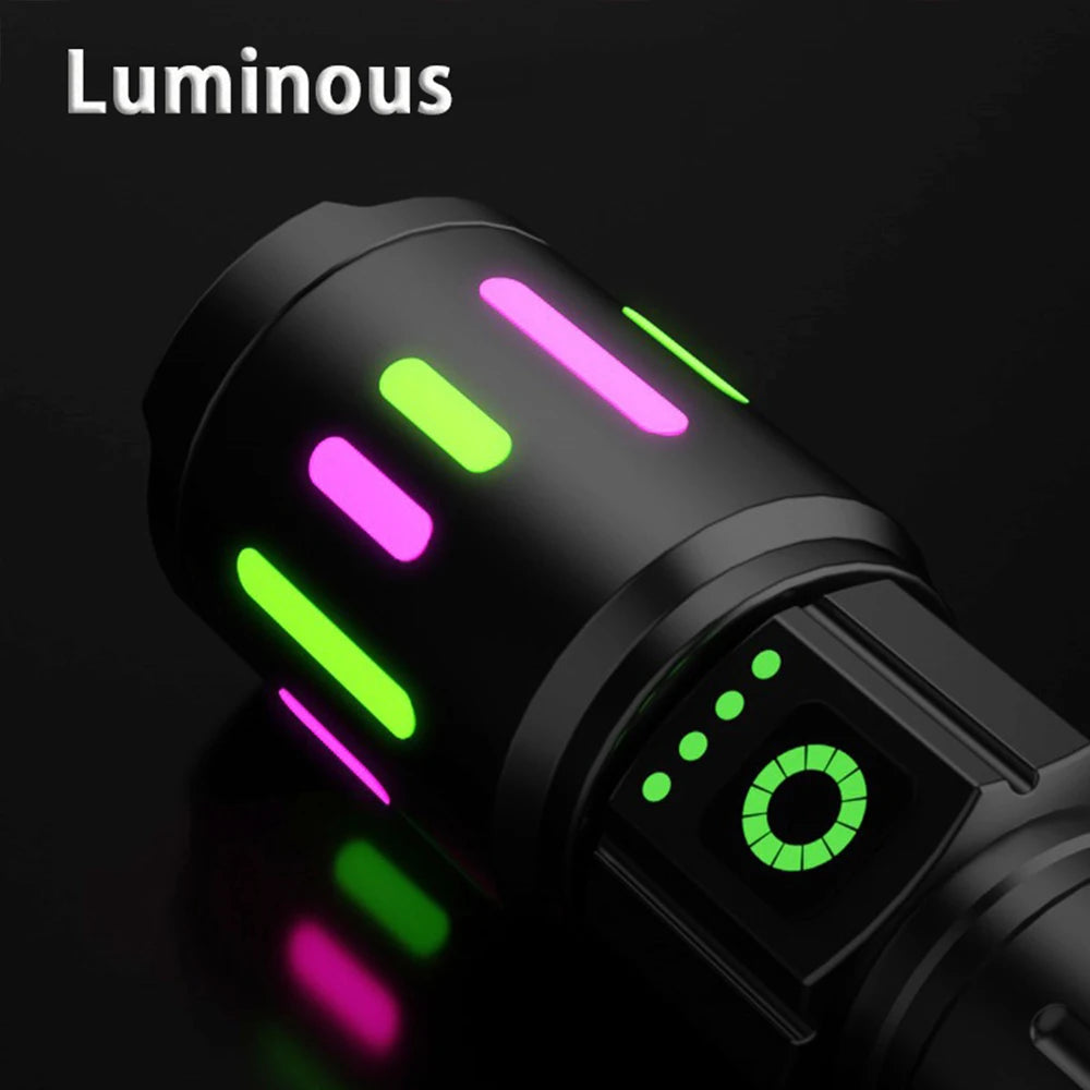 S615 Powerful LED Flashlight Zoomable Tactical Torch for Outdoor