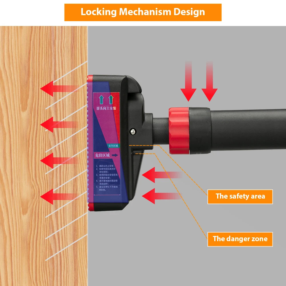Adjustable Doorway Pull Up Bar With Level Gauge 200kg
