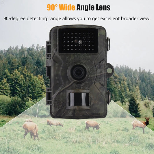 1080P Hunting Camera With 2in LCD 16MP Night Vision IP66