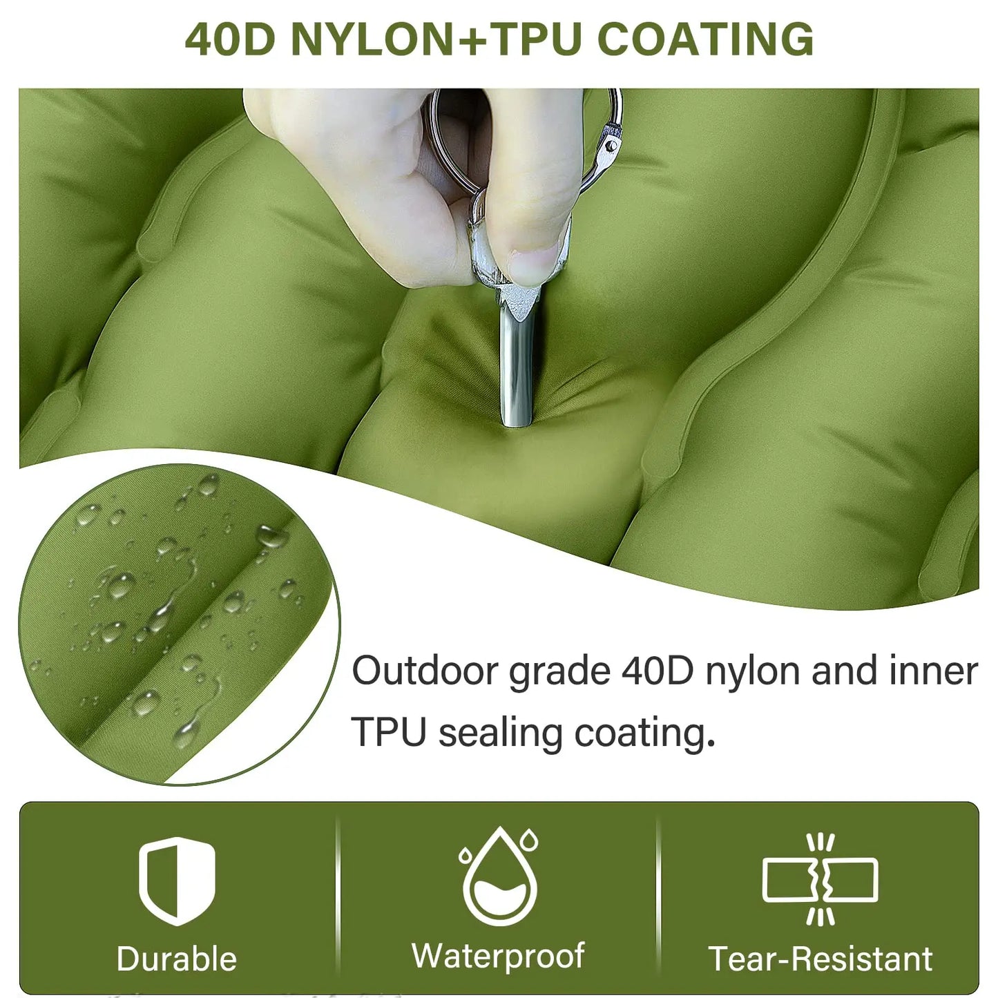 WestTune Ultralight Camping Pad With Built In Pillow And Pump