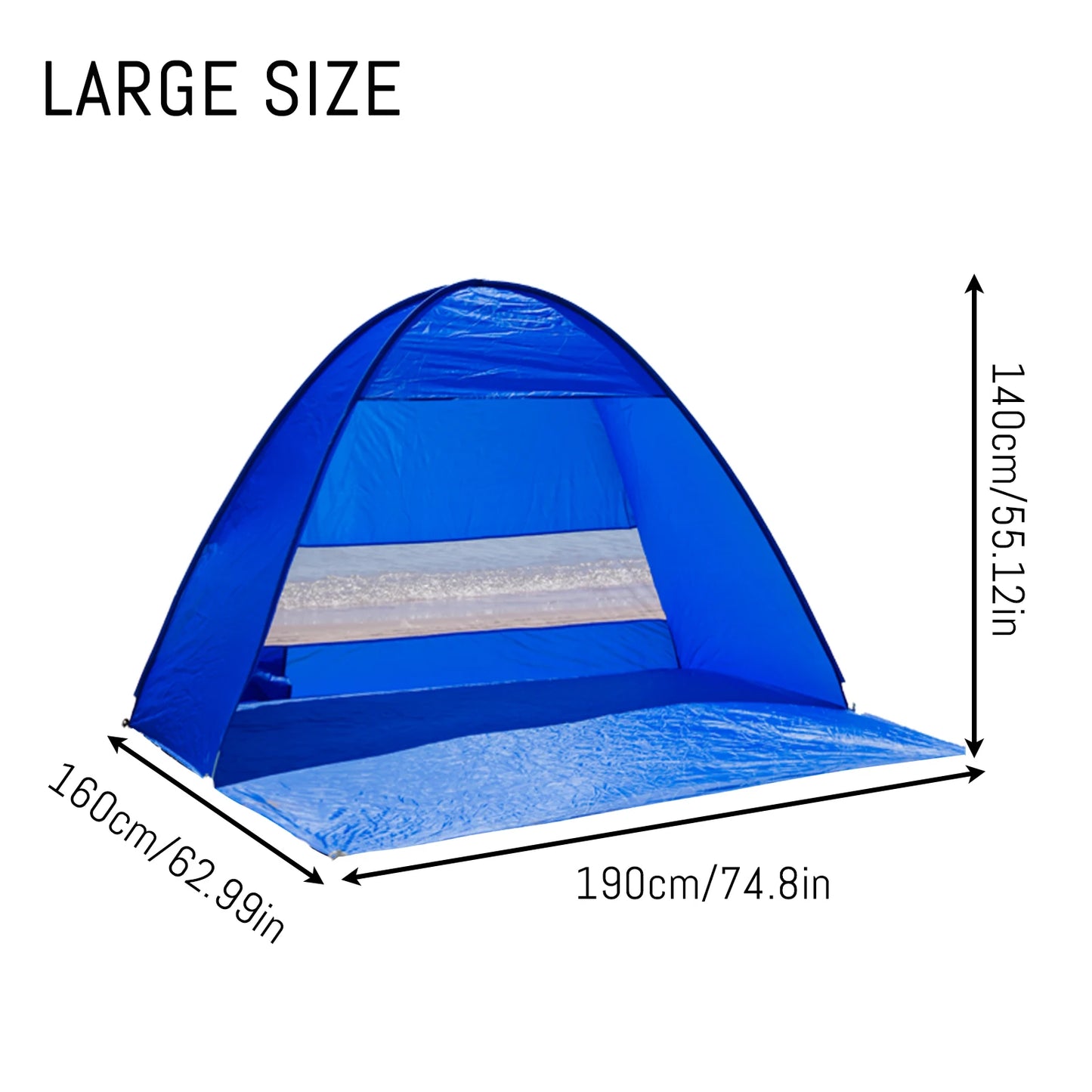 Pop Up Beach Tent With Handbag Compact Folding For Picnics