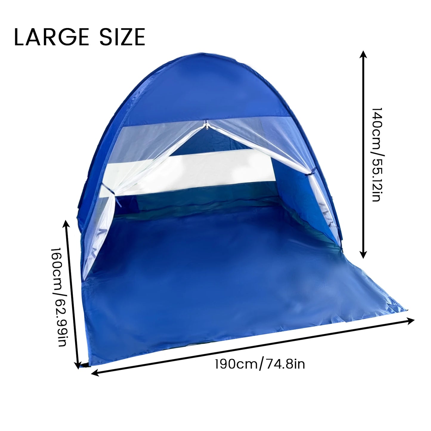 Pop Up Beach Tent With Handbag Compact Folding For Picnics