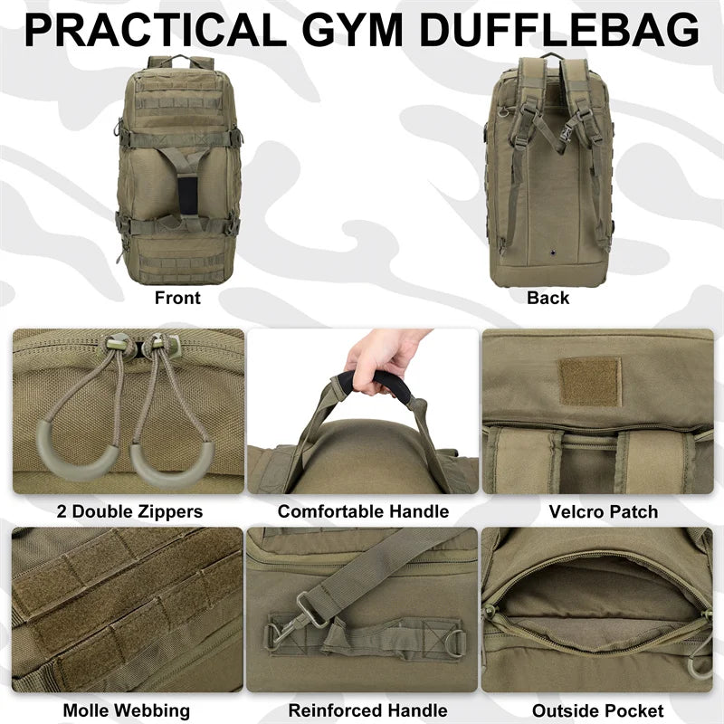 LQARMY 30L 50L 80L Outdoor Tactical Backpack Molle