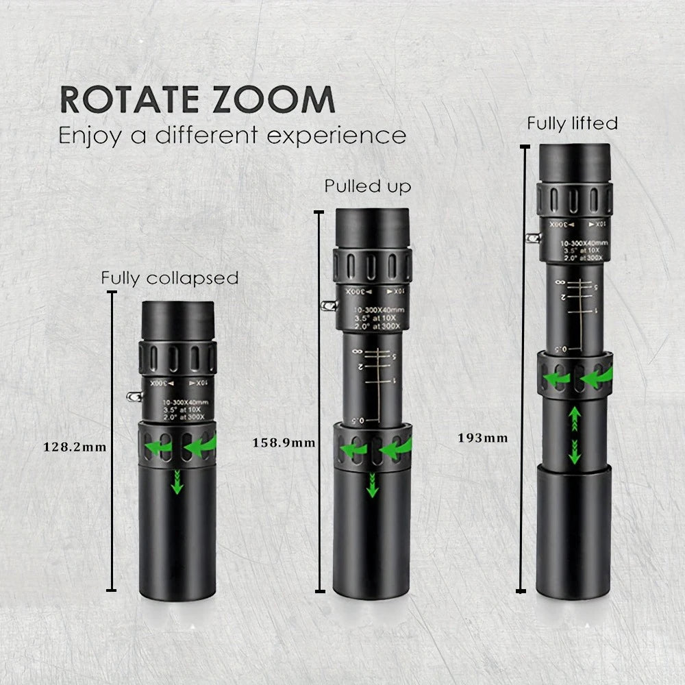 Monocular Telescope With Manual Focus For Outdoors Camping Birdwatching