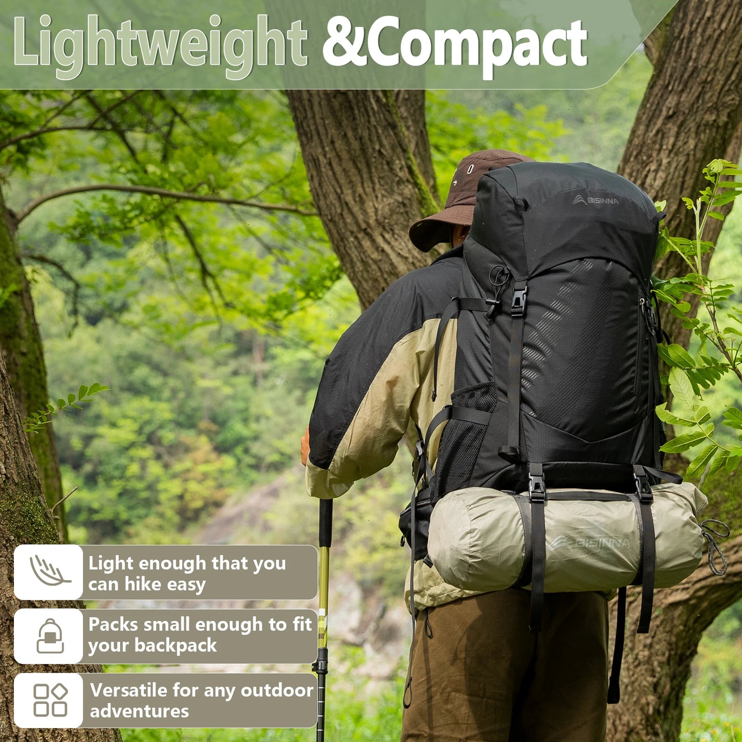 BISINNA Ultralight 2 Person Dual Layer Waterproof Tent